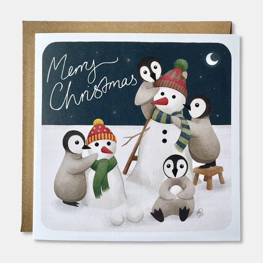 BUILDING SNOWPENGUINS CARD