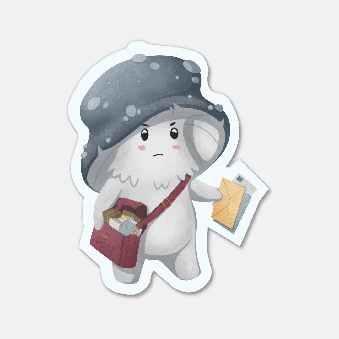 MUSHROOM POSTMAN STICKER